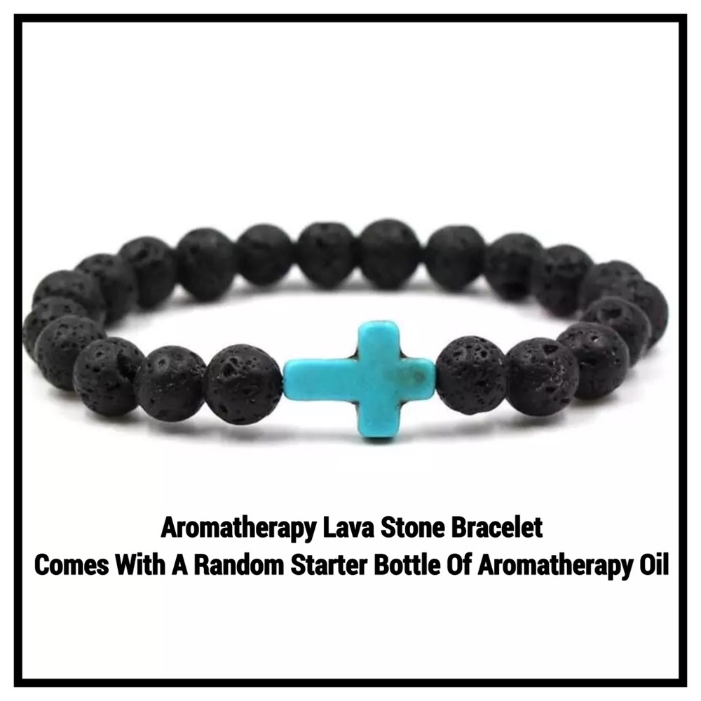 $37 Value Aromatherapy Lava Bead Bracelet & Oil